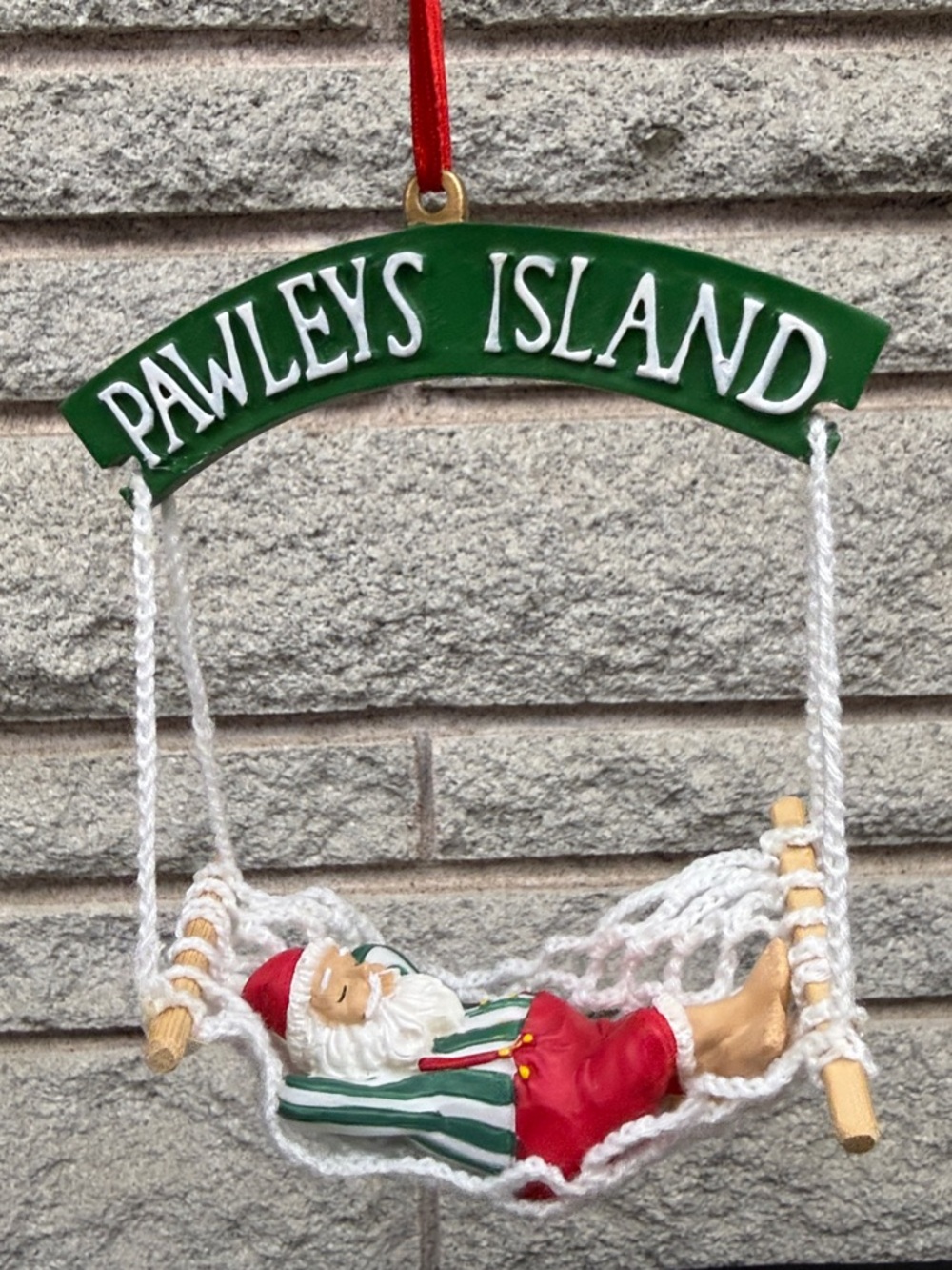 Pawleys Island Santa swing ornament Holiday Ornament